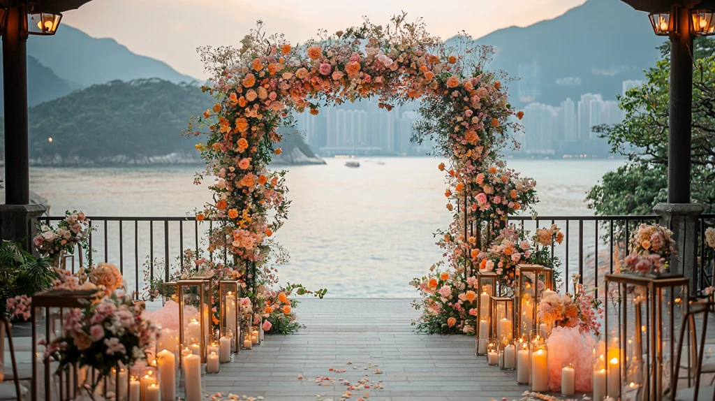 梦幻婚礼花艺拱门