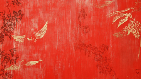 古风红墙壁纸