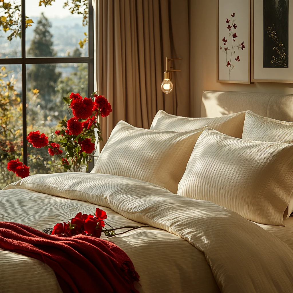 竹制床品洛杉矶拍摄