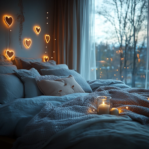 丝滑床品浪漫之夜