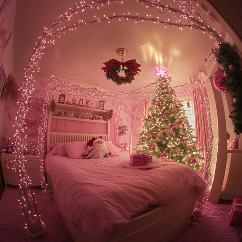 圣诞女孩房间全景