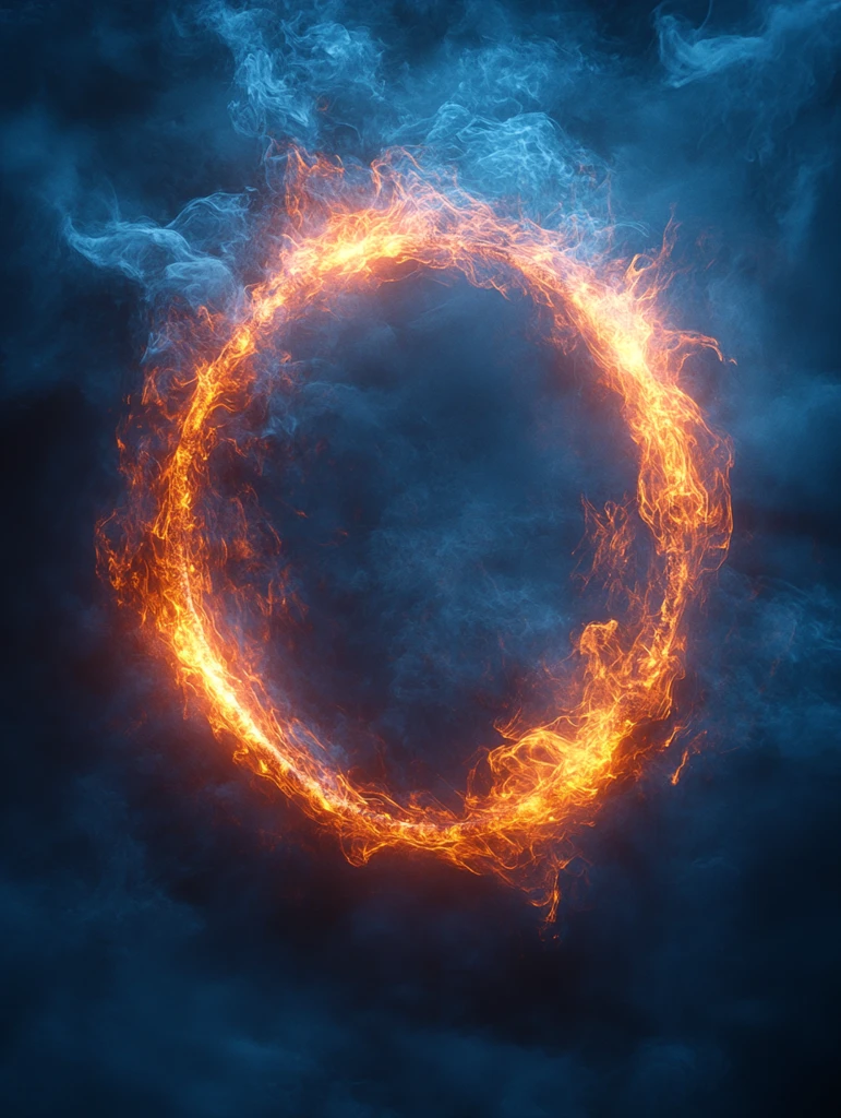 蓝光圈与金色光