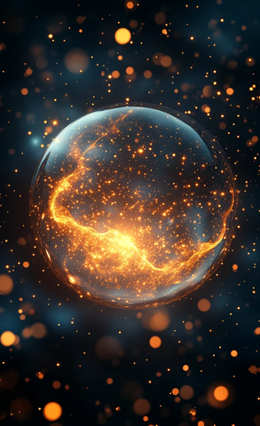气泡星球发光图