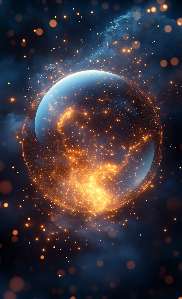 气泡星球发光图