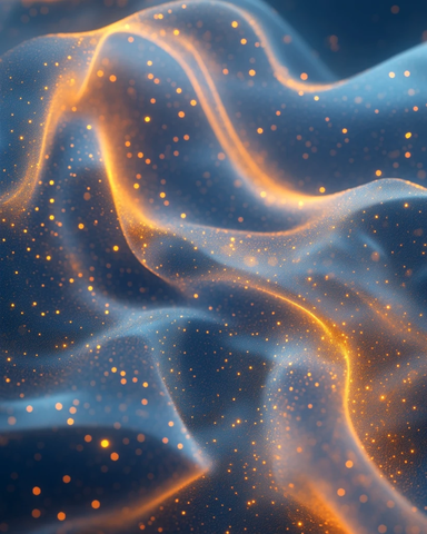 蓝金渐变流线背景