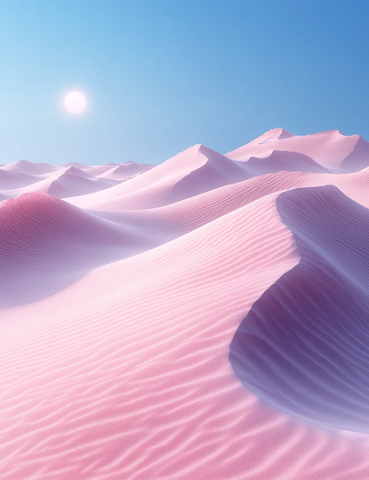 粉沙蓝天留白设计