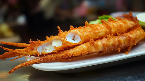 咸蛋黄炸鱿鱼筒