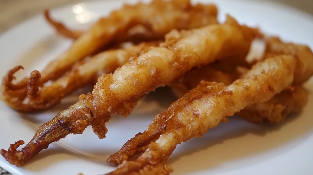 天妇罗鱿鱼须局部