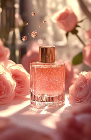 玫瑰金带面霜瓶