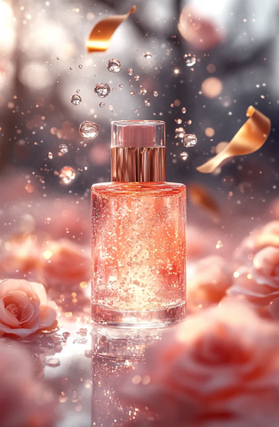 玫瑰金带面霜瓶