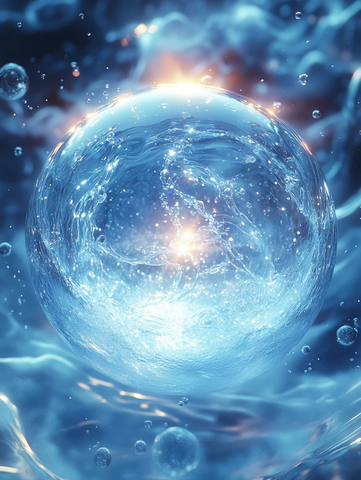 蓝球发光分子元素