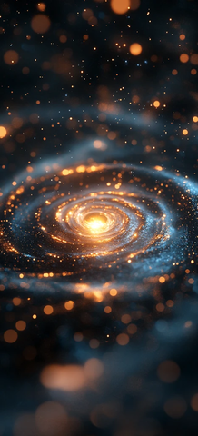 金蓝光环地球图