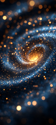 金蓝光环地球图