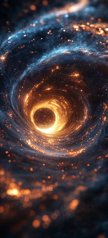 金蓝光环地球图