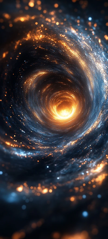 金蓝光环地球图