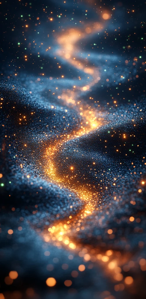 金色漩涡光线浮点