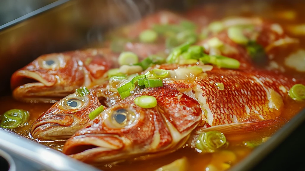 红烧鱼片葱姜蒜