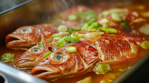 红烧鱼片葱姜蒜