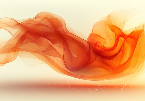 橙色波纹线条图