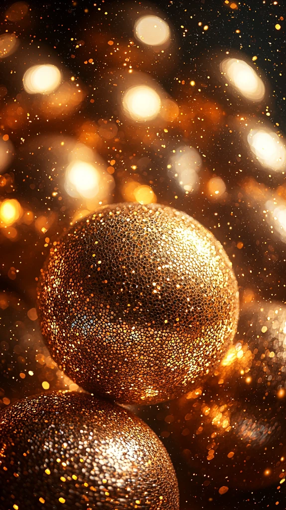 金色复古迪斯科球