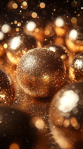 金色复古迪斯科球