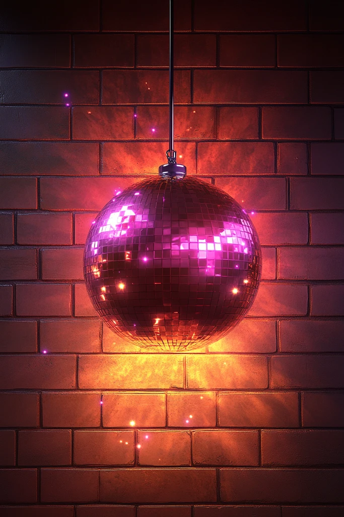 迪斯科球与瓷砖