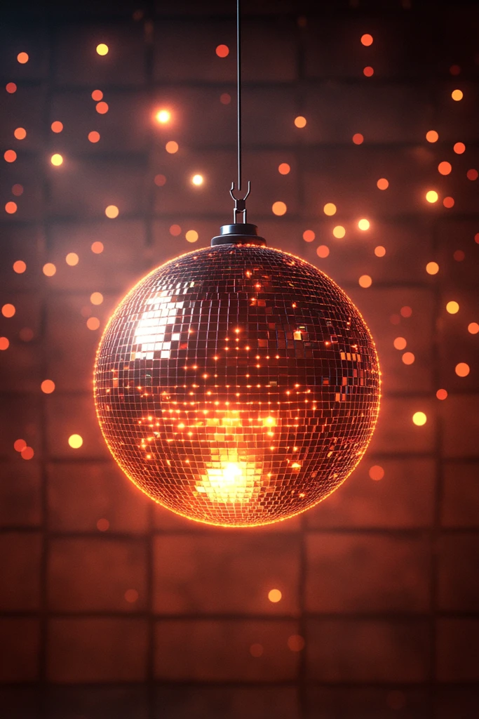 迪斯科球与瓷砖