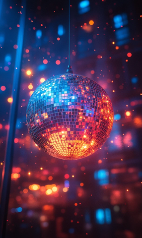 彩色灯光球背景模糊