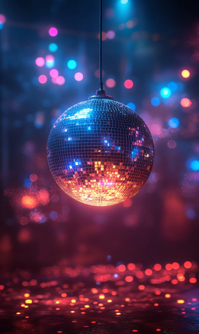 彩色灯光球背景模糊