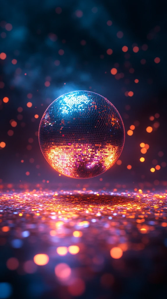 银色迪斯科球