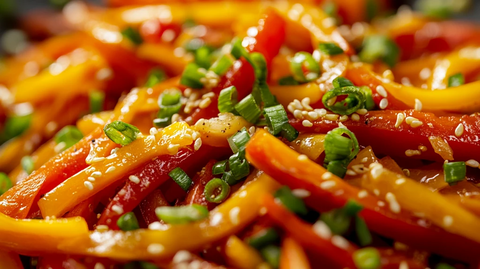 香葱蒜香炒蔬菜