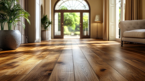 木地板特写视角