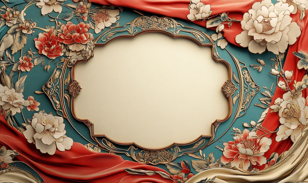 丝绸窗格卡片设计