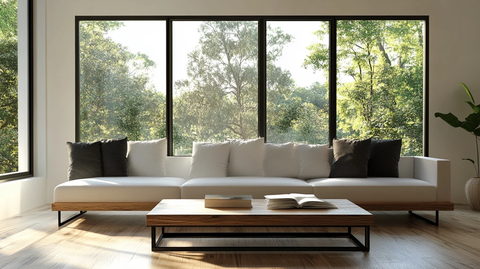 大气客厅落地门窗场景