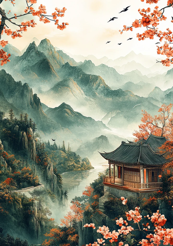 燕飞山河春意浓