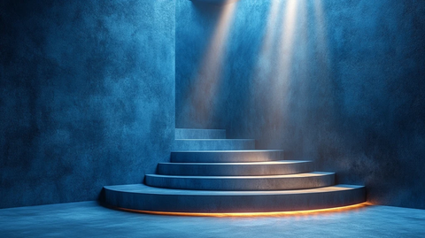 圆形展示架照明