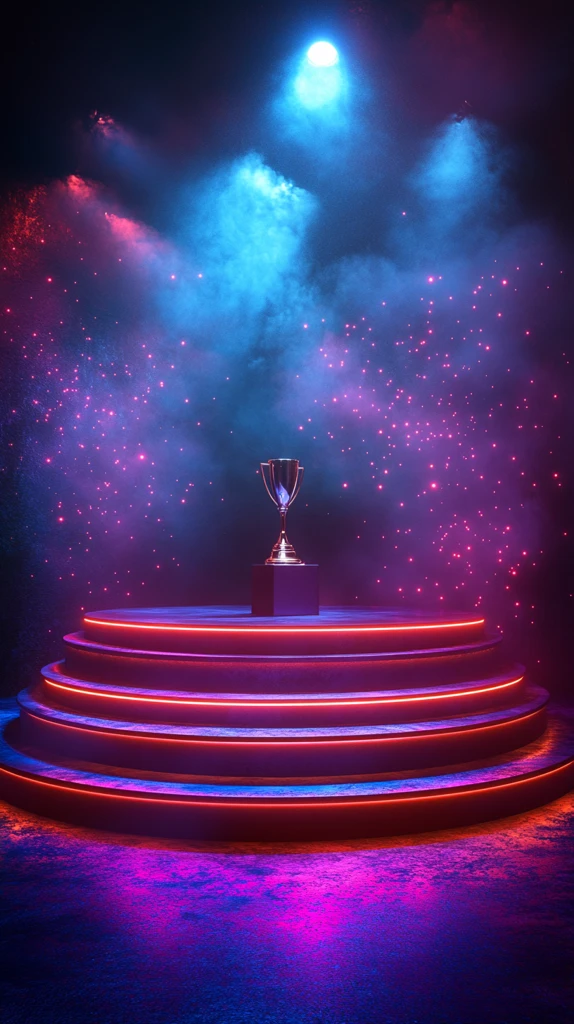 圆形演讲舞台背景