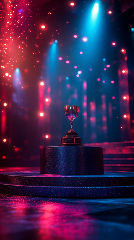 圆形演讲舞台背景