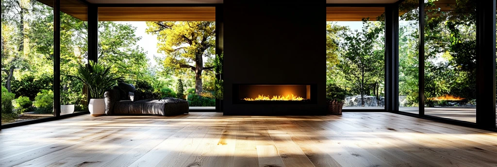 橡木地板与白漆