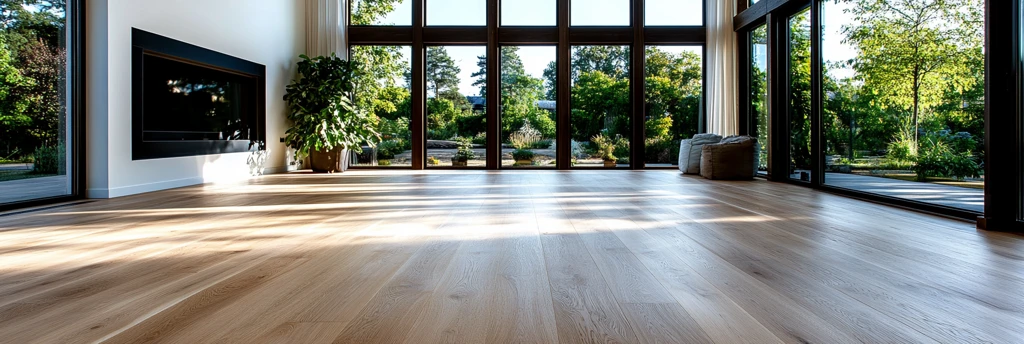 橡木地板与白漆