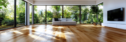 橡木地板与白漆