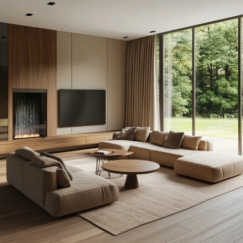 大窗角椅木地板