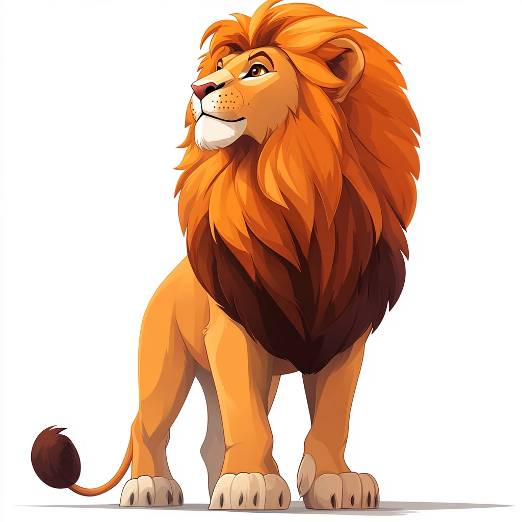 狮子侧面站立图