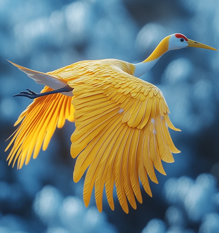 黄鹤飞翔图
