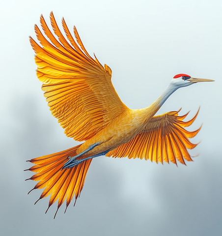 黄鹤飞翔图
