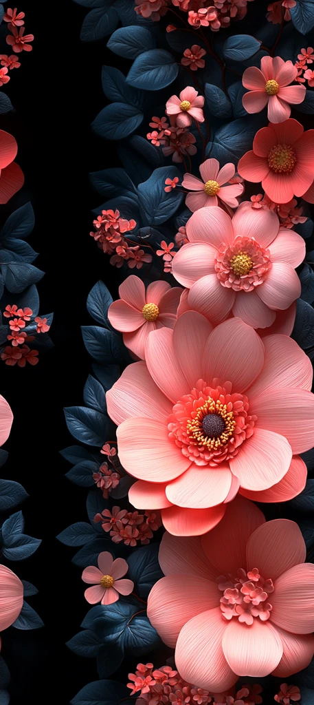 花卉簇拥顶视图