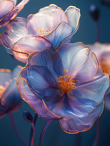 金边酒精墨水花