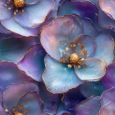 酒精墨水花卉图案