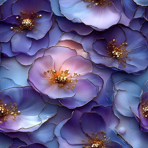 酒精墨水花卉图案