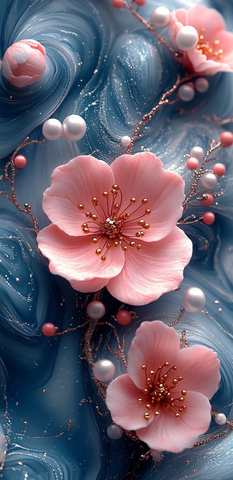 珍珠花纹背景图